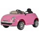 Fiat 500CC accuvoertuig met afstandsbediening 12V roze Fiat 500CC accuvoertuig met afstandsbediening 12V roze