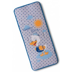Gamberritos inlegkussen kinderwagen Duck 80 x 35 cm blauw