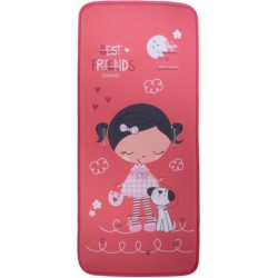 Gamberritos kinderwagenkussen junior 84 cm elastaan rood