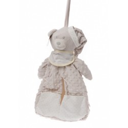 Gamberritos luiertas met slabbetje 50 cm beige