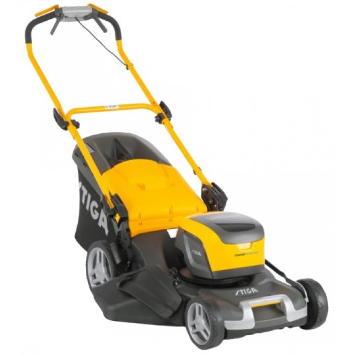 grasmaaier Combi 50 SQ DAE accu 48V staal geel/grijs grasmaaier Combi 50 SQ DAE accu 48V staal geel/grijs
