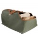 haardbloktas 59 x 39,5 x 38,5 cm canvas groen haardbloktas 59 x 39,5 x 38,5 cm canvas groen