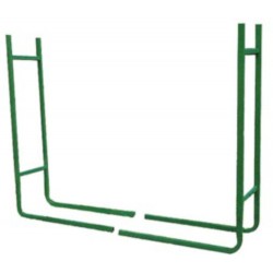 haardhouthouder 120 x 20 cm staal groen
