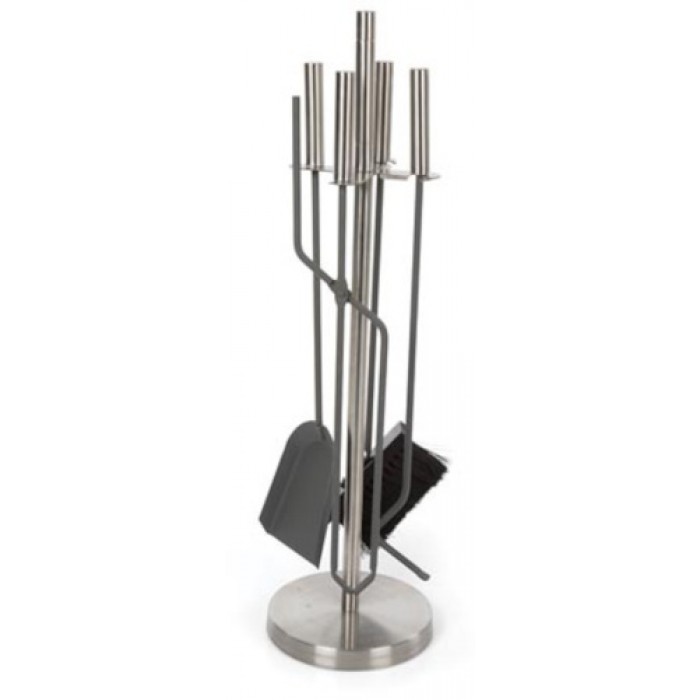 haardset 63 cm RVS grijs 4-delig haardset 63 cm RVS grijs 4-delig