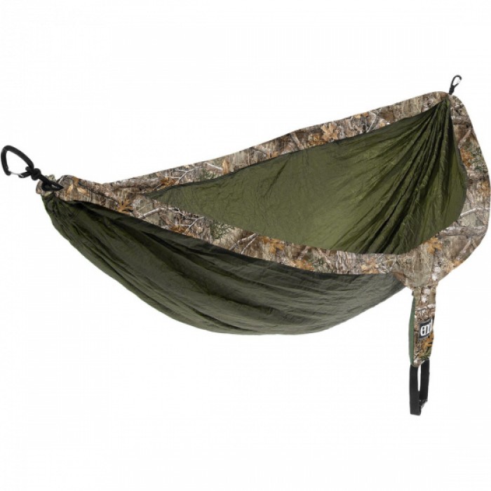 hangmat Doublenest 2,8 x 1,9 m nylon olijfgroen 4-delig hangmat Doublenest 2,8 x 1,9 m nylon olijfgroen 4-delig