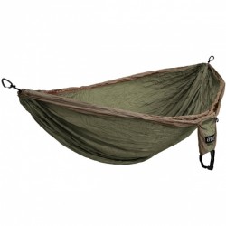 hangmat Doublenest Deluxe 2,8 x 2,5 m nylon khaki 4-delig