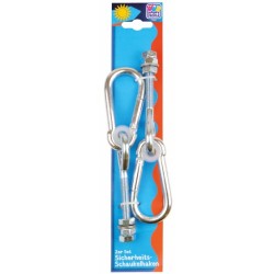 Happy People veiligheidshaak schommel 20 cm staal 2 stuks