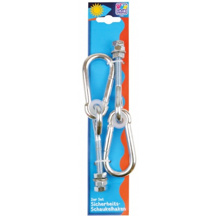 Happy People veiligheidshaak schommel 20 cm staal 2 stuks Happy People veiligheidshaak schommel 20 cm staal 2 stuks