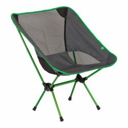 Highlander vouwstoel 66 x 54 cm aluminium/polyester groen/grijs