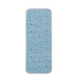 Interbaby inlegkussen kinderwagen Indianen 83 x 33 cm blauw