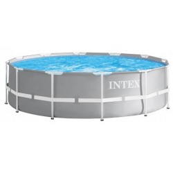 Intex opzetzwembad met pomp 26732GN Prism 549 x 122 cm grijs