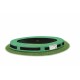 Jumpking trampoline InGround Classic 2,44 meter zwart/groen Jumpking trampoline InGround Classic 2,44 meter zwart/groen