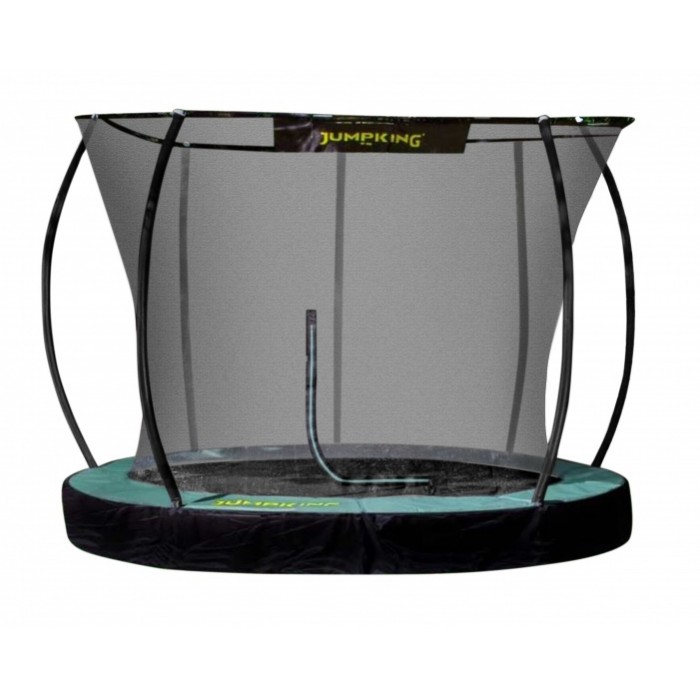 Jumpking trampoline InGround Deluxe 305 cm zwart/groen Jumpking trampoline InGround Deluxe 305 cm zwart/groen