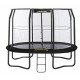 Jumpking trampoline met net en ladder JumpPod Oval 351 x 244 cm zwart (2016)
