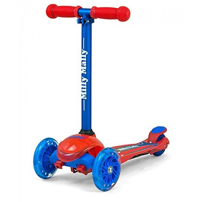 Milly Mally kinderstep Zapp Scooter Redcom junior rood/blauw Milly Mally kinderstep Zapp Scooter Redcom junior rood/blauw