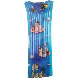 luchtbed Arctic junior 163 x 57 cm vinyl blauw