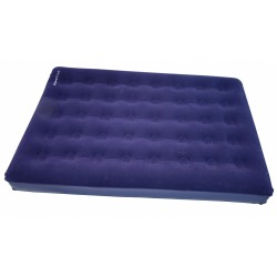 luchtbed Simple 198 x 140 x 22 cm flocked PVC navy