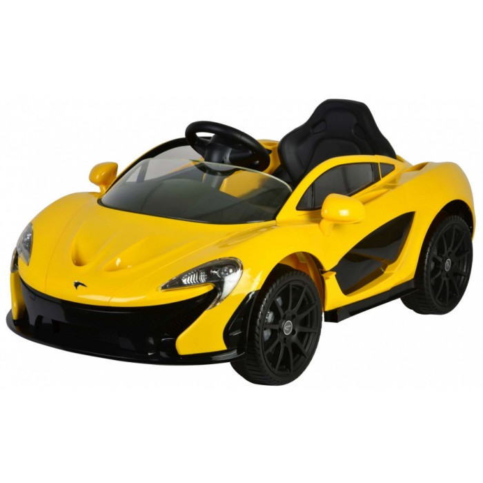 McLaren P1 accuvoertuig met afstandsbediening 12V geel McLaren P1 accuvoertuig met afstandsbediening 12V geel