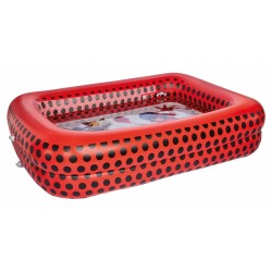 opblaaszwembad 200 x 150 x 50 cm rood/zwart