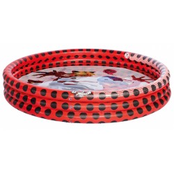 opblaaszwembad junior 122 x 23 cm rood/zwart