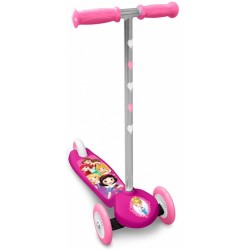 Princess 3-wiel kinderstep Meisjes Voetrem Roze