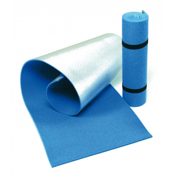 slaapmat 180 x 50 cm foam/PE/aluminium blauw slaapmat 180 x 50 cm foam/PE/aluminium blauw