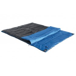 slaapzak Ceduna Duo polyester 200 x 150 cm zwart/blauw