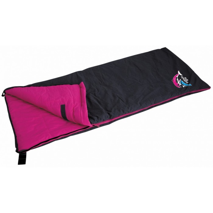 slaapzak Dolphin junior katoen/polyester zwart/fuchsia slaapzak Dolphin junior katoen/polyester zwart/fuchsia