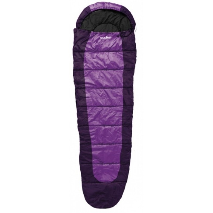 slaapzak Double-Layer Mummy 230 x 80 cm paars slaapzak Double-Layer Mummy 230 x 80 cm paars