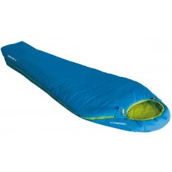 slaapzak Hyperion 1L nylon 225 x 52/82 cm blauw/groen