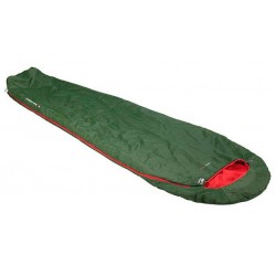 slaapzak Pak 600 polyester 210 x 50/75 cm groen/rood