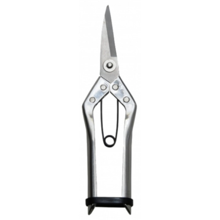 snoeischaar 5 x 19,4 cm RVS/rubber zilver snoeischaar 5 x 19,4 cm RVS/rubber zilver