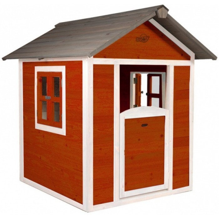 AXI speelhuis Lodge Sunny 135 x 111 x 133 cm 100% FSC hout rood AXI speelhuis Lodge Sunny 135 x 111 x 133 cm 100% FSC hout rood