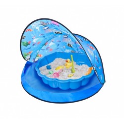speeltent met zandbak junior 120 x 80 cm blauw