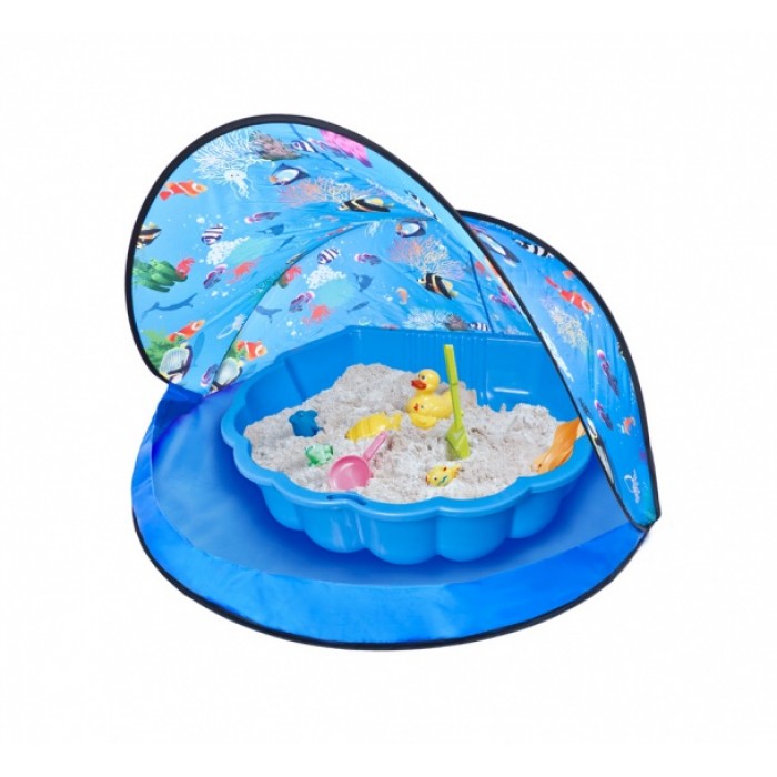 speeltent met zandbak junior 120 x 80 cm blauw speeltent met zandbak junior 120 x 80 cm blauw