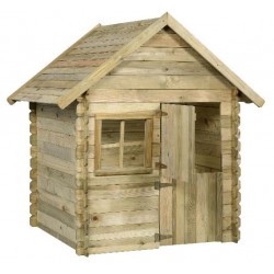 Swing King speelhuisje Louise Deluxe 135 x 130 cm FSC vurenhout