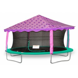 trampoline Canopy-tent ovaal 2,13 x 3,05 meter paars