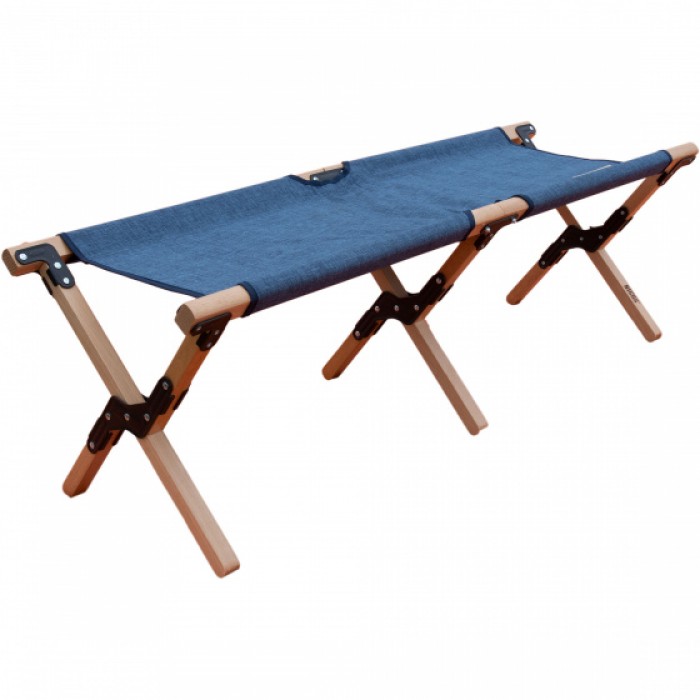 Nigor veldbank Buzzard 120 cm hout/polyester blauw 2-delig Nigor veldbank Buzzard 120 cm hout/polyester blauw 2-delig