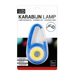 Verhaak zaklamp Karabijn led staal blauw