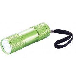 XD Collection zaklamp Quattro led batterijen 9 cm groen