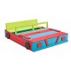zandbak Auto 120 x 100 cm hout blauw/groen/rood zandbak Auto 120 x 100 cm hout blauw/groen/rood