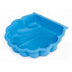 zandbak met afdekhoes schelp 87 x 78 cm blauw